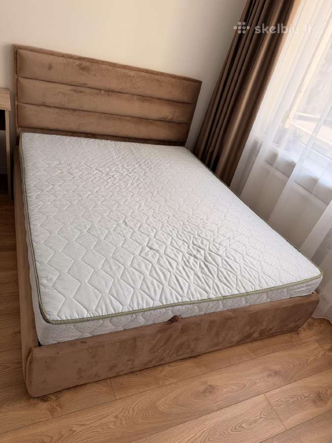 Miegamojo lova 160x200 su čiužiniu - nuotraukos Nr. 2