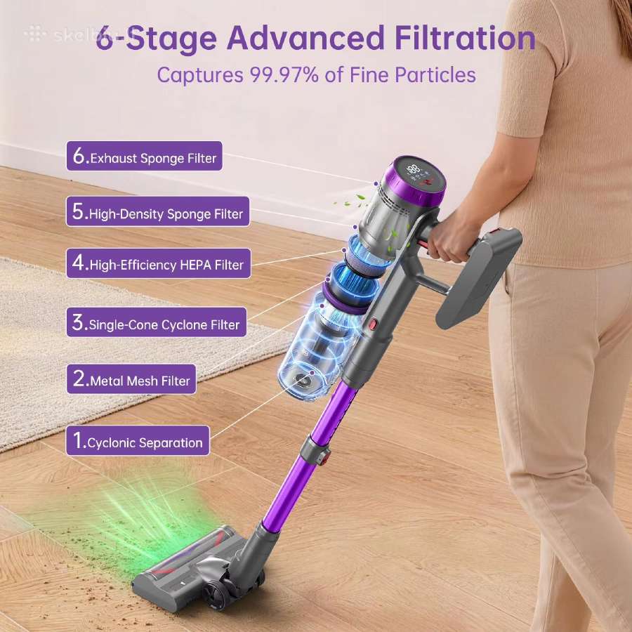 Cordless galingas dulkių siurblys - nuotraukos Nr. 4