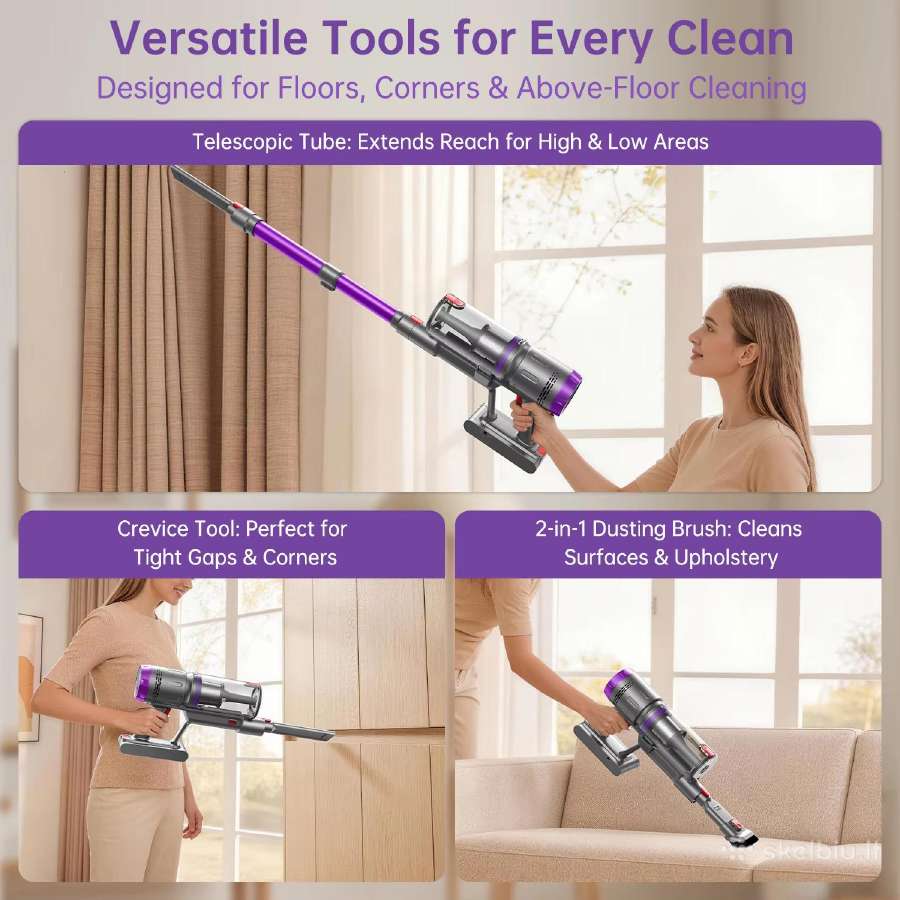 Cordless galingas dulkių siurblys - nuotraukos Nr. 5