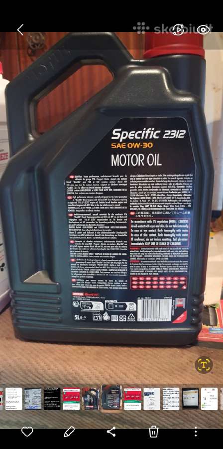 Motul Specific 2312 0w-30, 5l– 30 € - nuotraukos Nr. 2