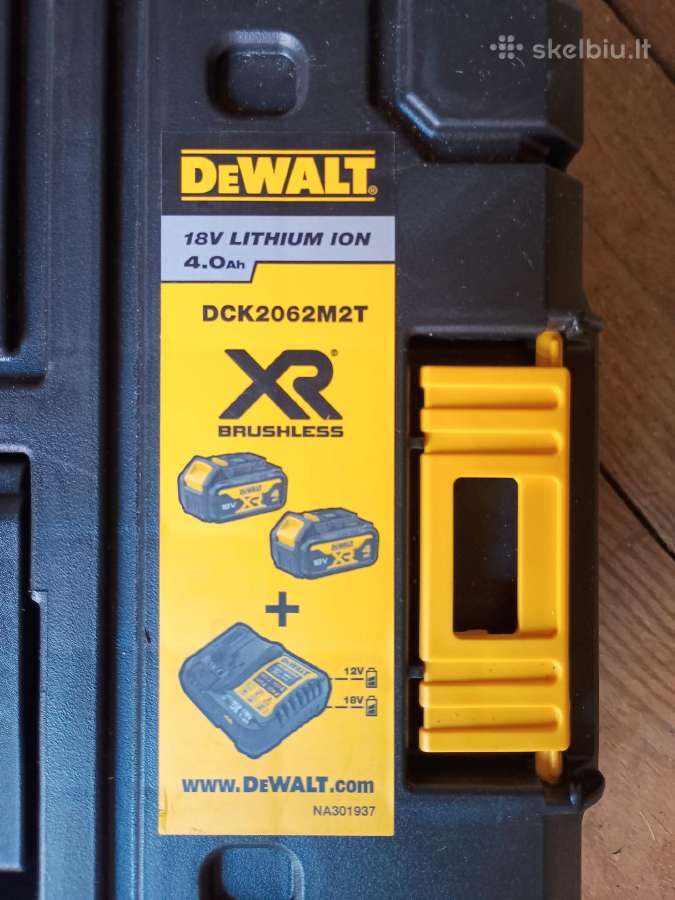 Akumuliatorinių įrankių komplektas Dewalt - nuotraukos Nr. 4