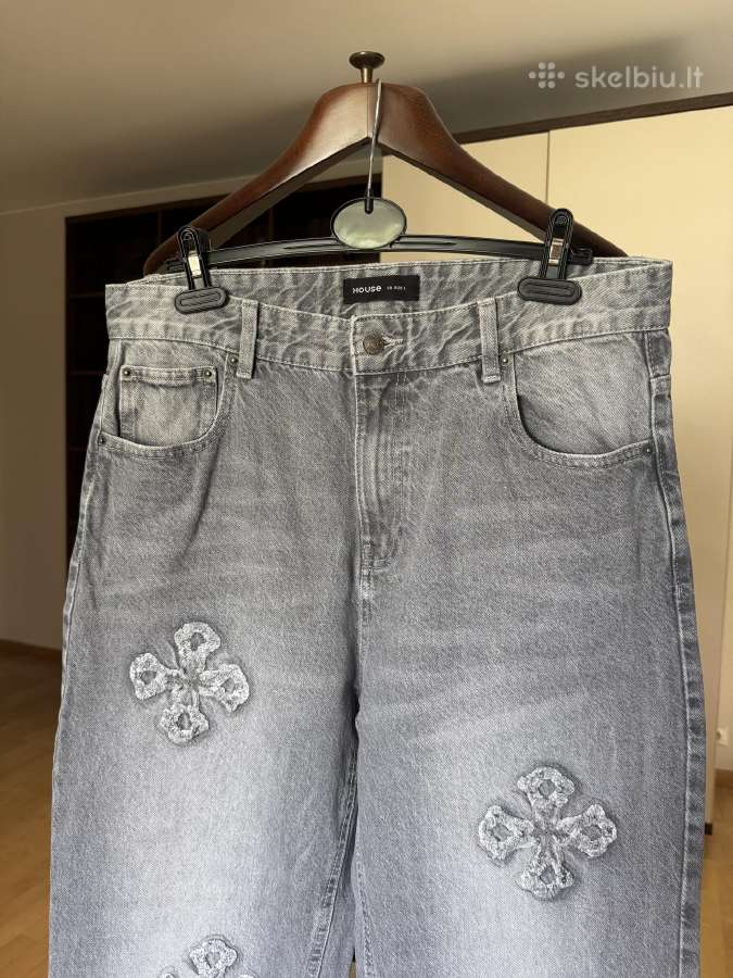 House baggy vyriški džinsai L dydis - nuotraukos Nr. 9