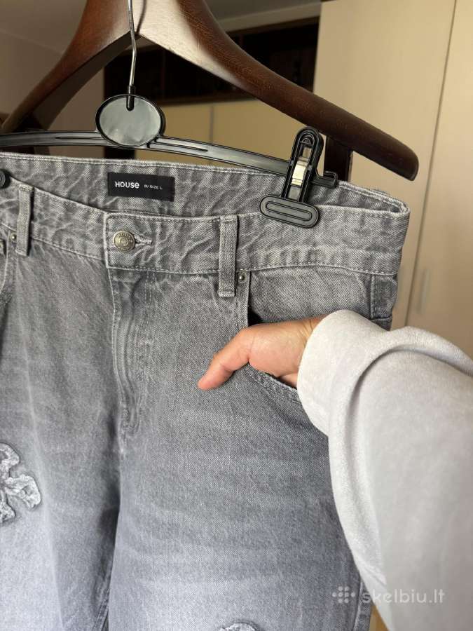 House baggy vyriški džinsai L dydis - nuotraukos Nr. 13