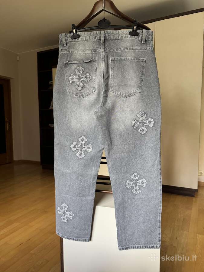 House baggy vyriški džinsai L dydis - nuotraukos Nr. 17