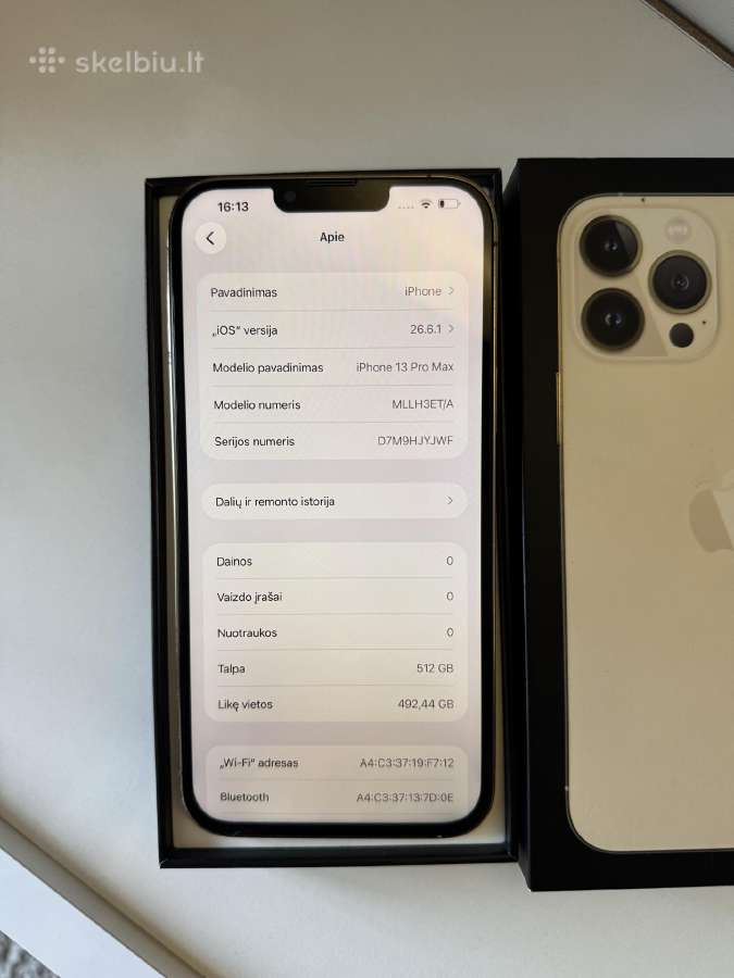 iPhone 13 pro max 512gb - nuotraukos Nr. 4