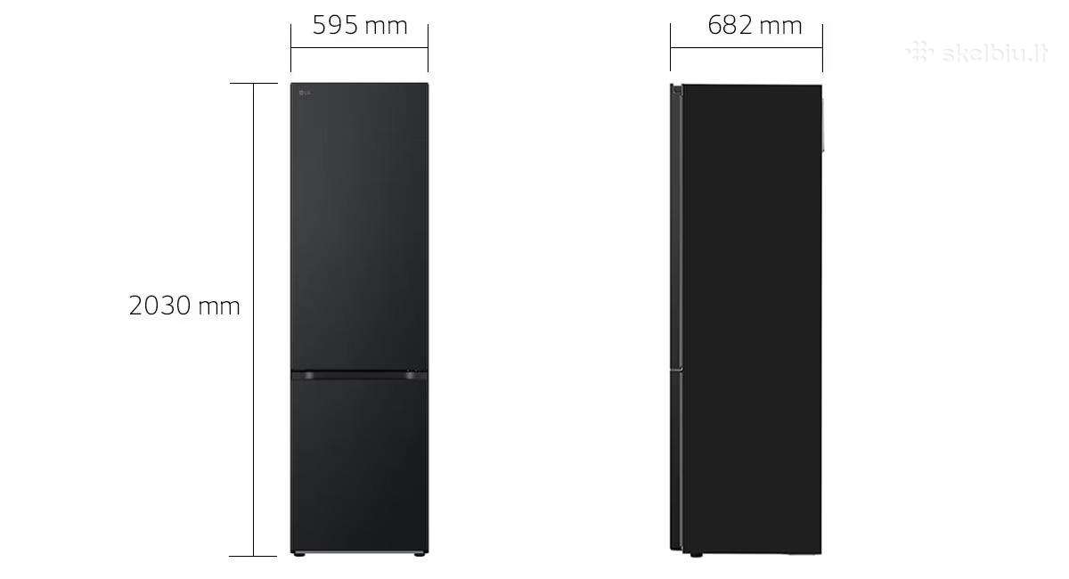 LG Gbv5240dep bešerkšnis šaldytuvas - nuotraukos Nr. 4