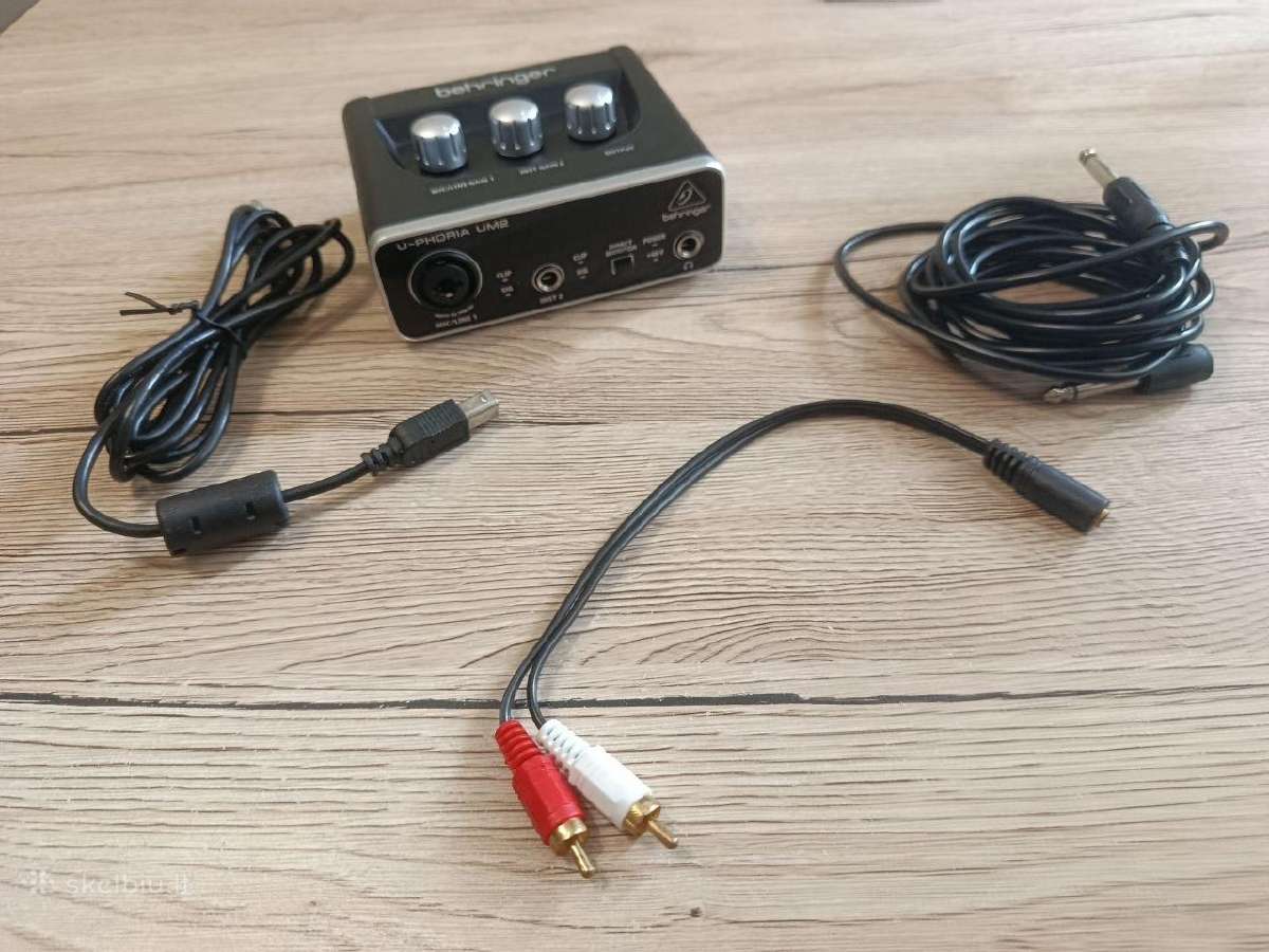 Behringer U-phoria Um2 – Garso plokštė pilnas komp - nuotraukos Nr. 2