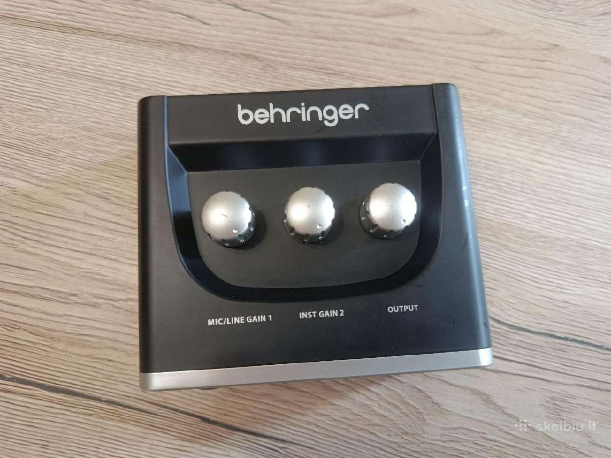 Behringer U-phoria Um2 – Garso plokštė pilnas komp - nuotraukos Nr. 3