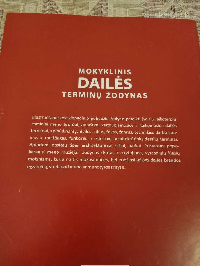Mokyklinis Dailės terminų žodynas - nuotraukos Nr. 7
