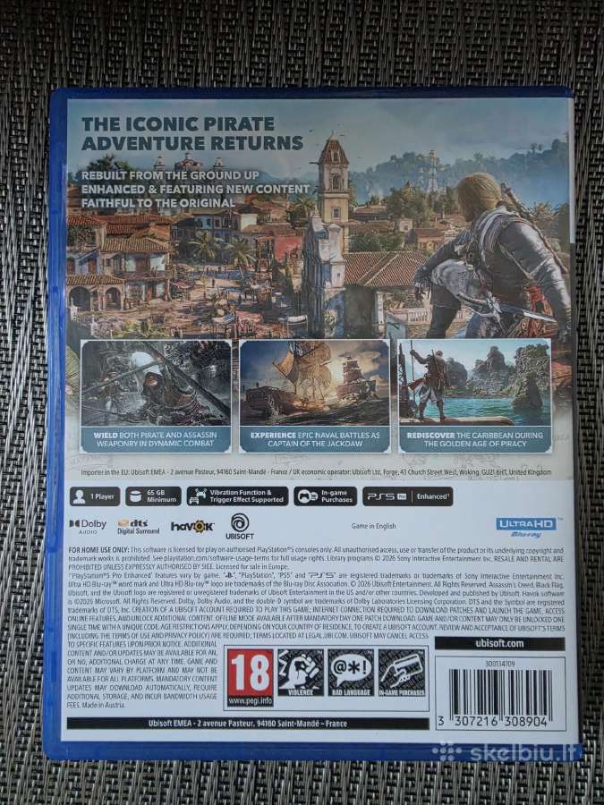 Parduodu Assassins creed black flag resynced - nuotraukos Nr. 2