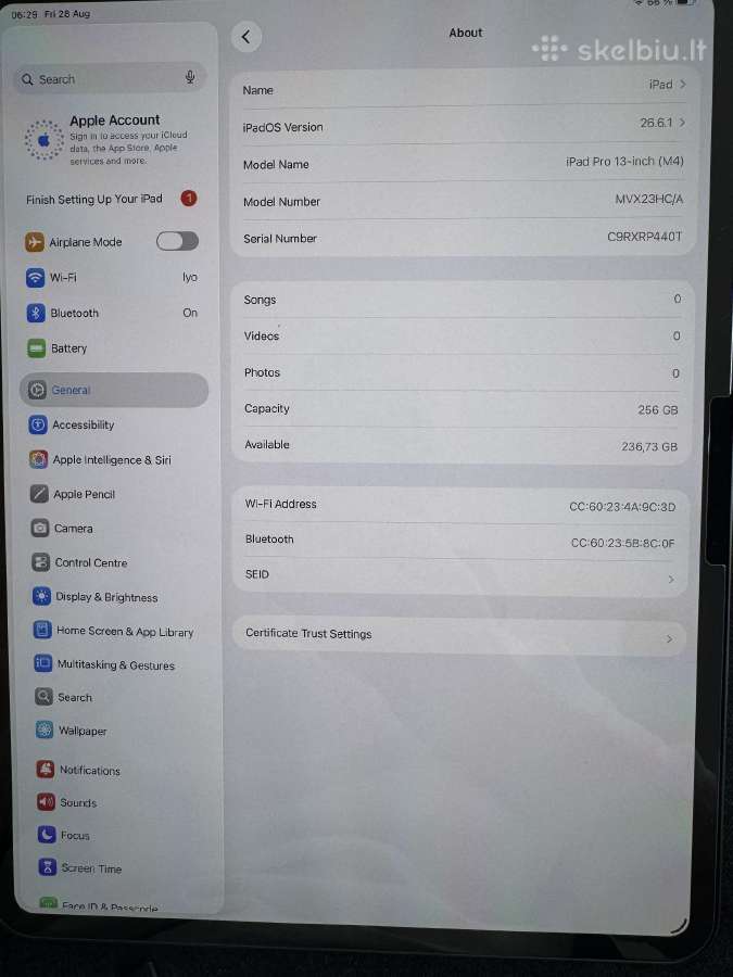 Praktiškai naujas iPad Pro 13-inch (M4) - nuotraukos Nr. 9