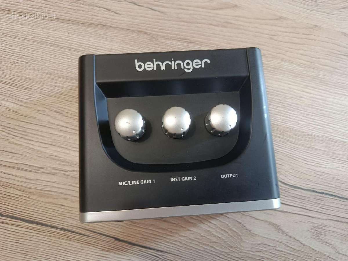 Behringer U-phoria Um2 – Garso plokštė pilnas komp - nuotraukos Nr. 4