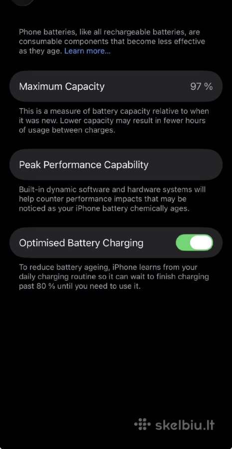 iPhone 14 pro 258 GB 97% kaip naujas - nuotraukos Nr. 5