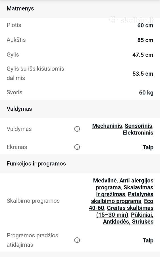 Nauja skalbimo mašina - nuotraukos Nr. 5