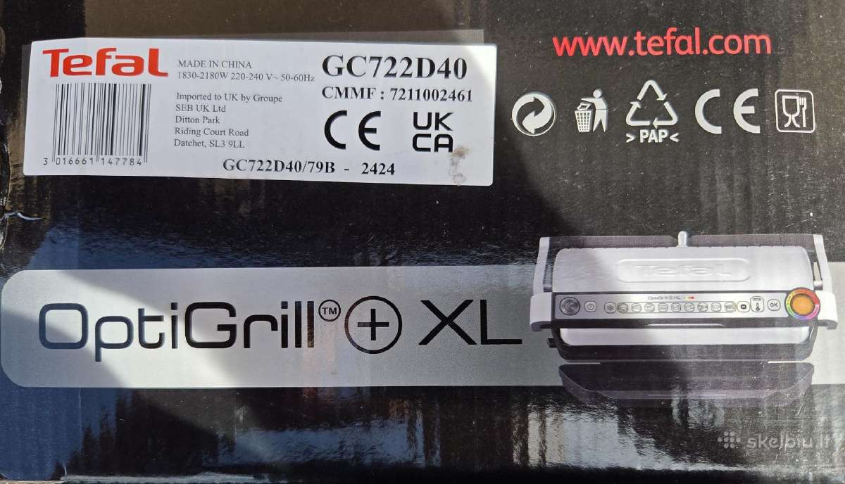 Elektrinis grilis - Tefal Optigrill XL Gc722d40 - nuotraukos Nr. 3
