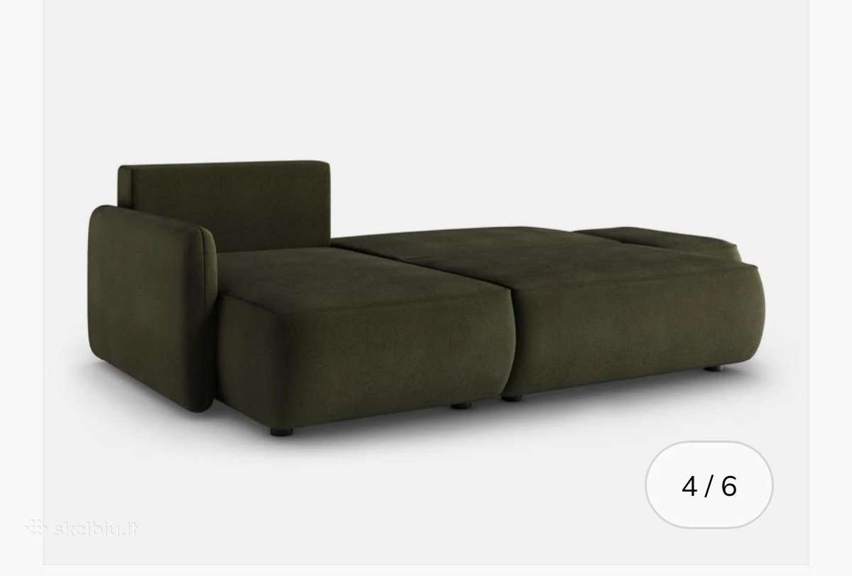 Tik išpakuota, nauja minimalistinė sofa-lova - nuotraukos Nr. 6