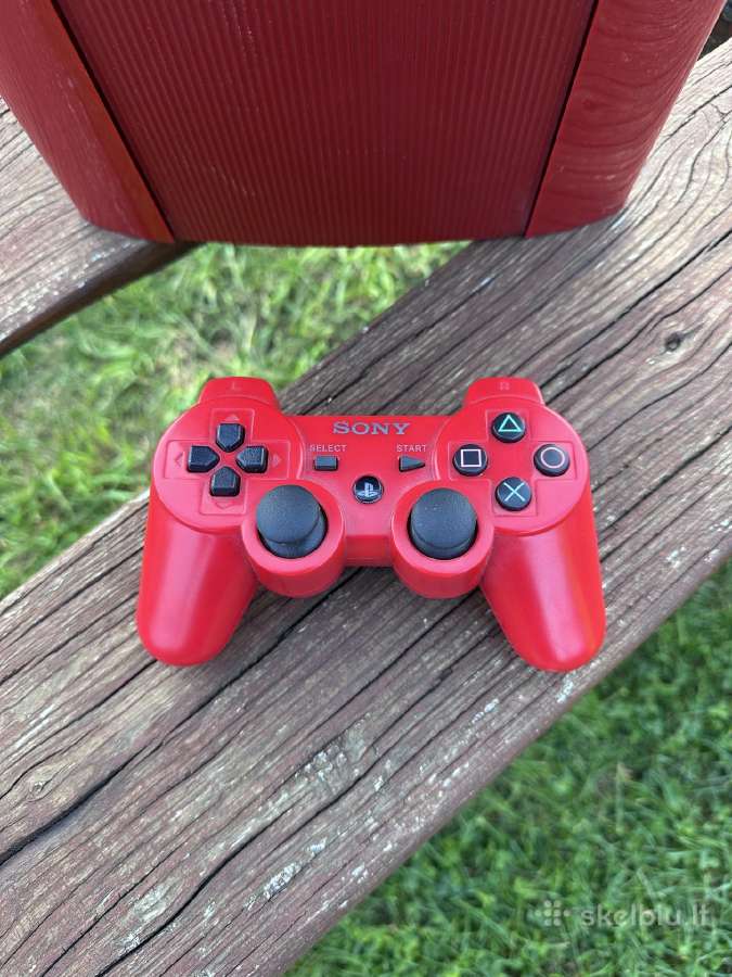 PS3 slim garnet red konsolė - nuotraukos Nr. 2