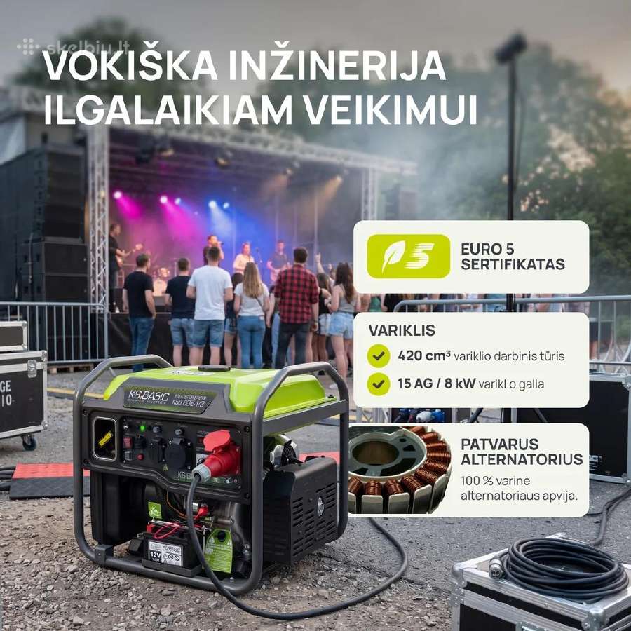 Inverterinis trifazis generatorius 8kw - nuotraukos Nr. 4