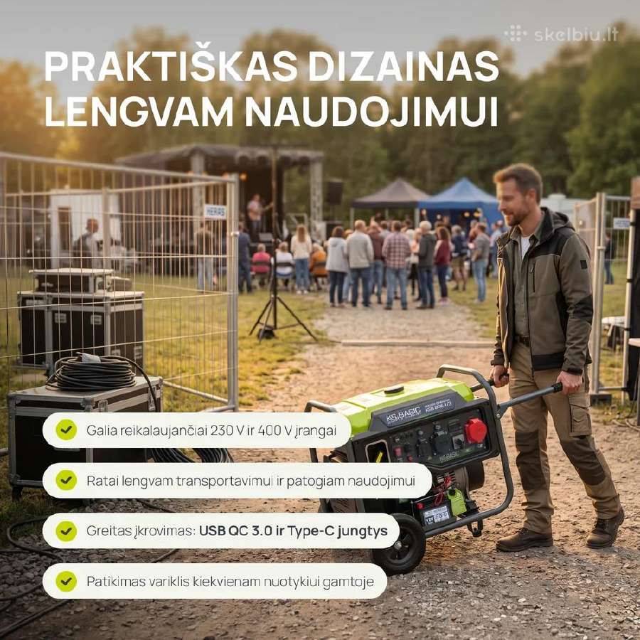 Inverterinis trifazis generatorius 8kw - nuotraukos Nr. 5