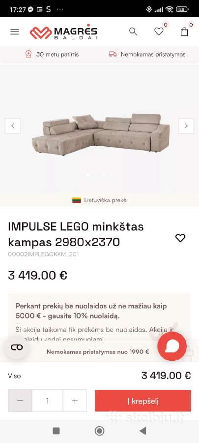 Naudoti Magres Impulse Lego baldai - nuotraukos Nr. 6