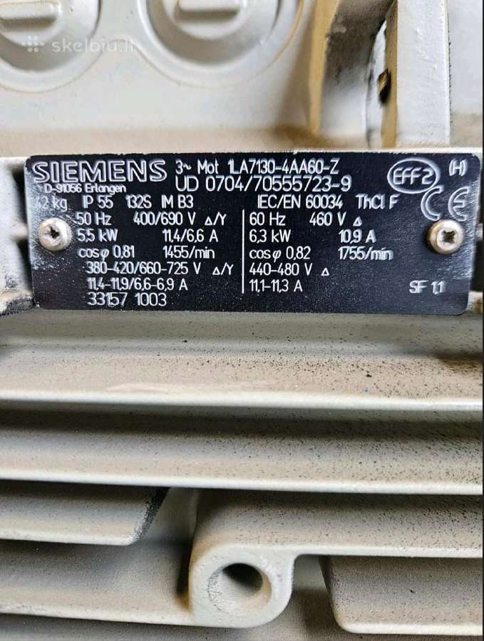 Siemens elektros variklis - nuotraukos Nr. 3