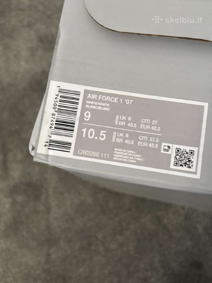 Nike Airforce 1 Dydis 42.5 - nuotraukos Nr. 7