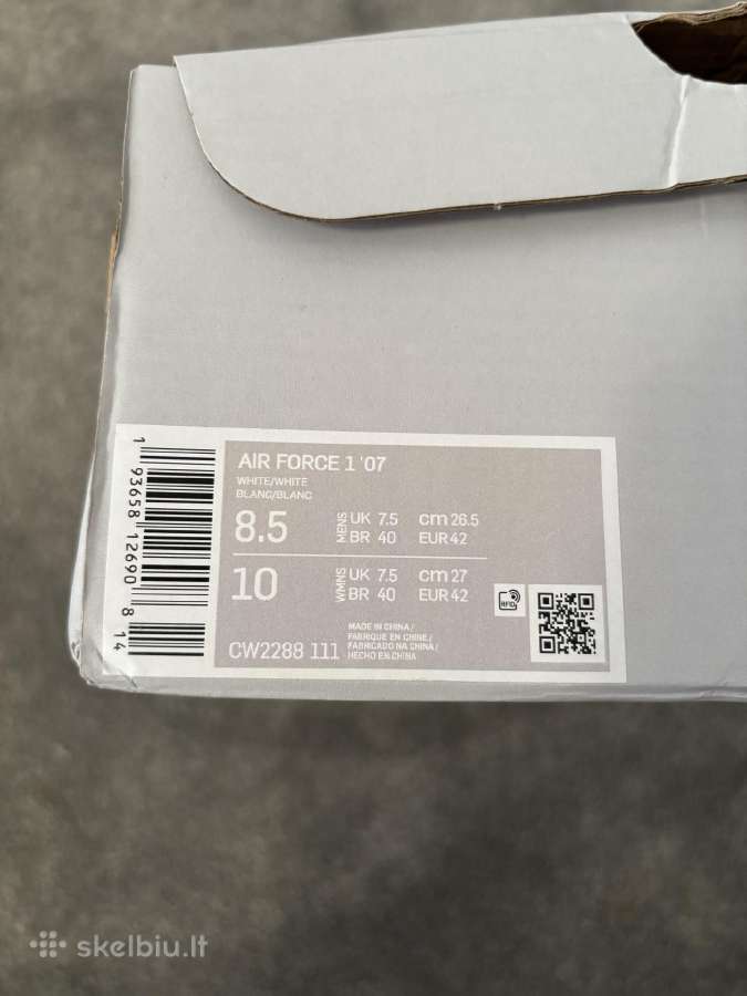 Nike Airforce 1 42 Dydis - nuotraukos Nr. 2