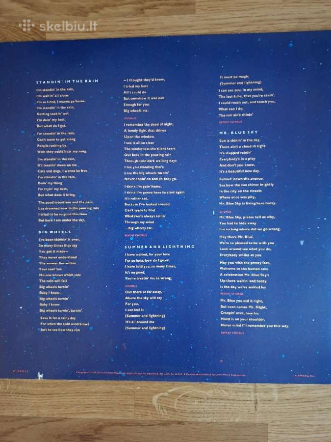 Elo 1977 "Out Of The Blue" 2 Lp - nuotraukos Nr. 6