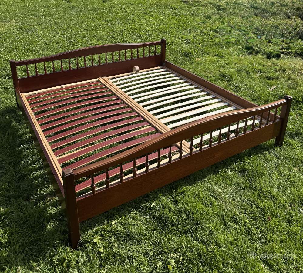 Dvigulė lova medžio masyvo King Size - nuotraukos Nr. 9