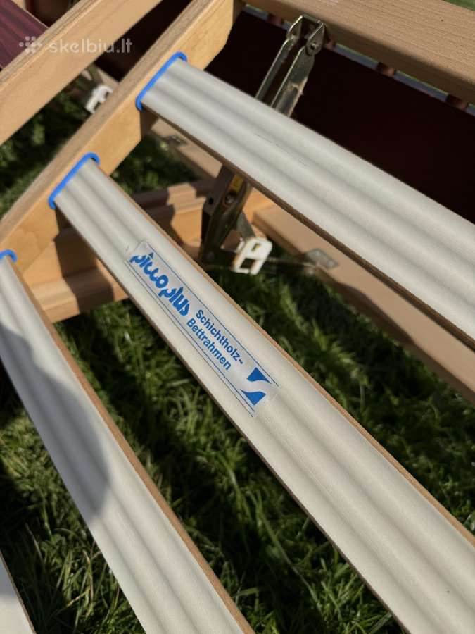 Dvigulė lova medžio masyvo King Size - nuotraukos Nr. 10