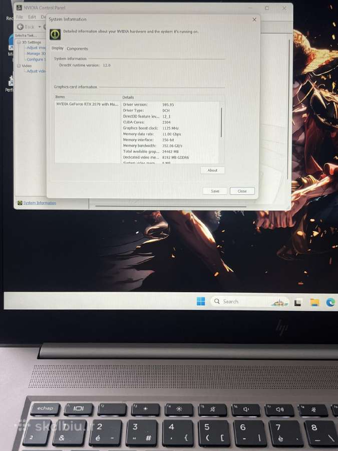Hp Zbook Create G7 i7 Rtx - nuotraukos Nr. 12
