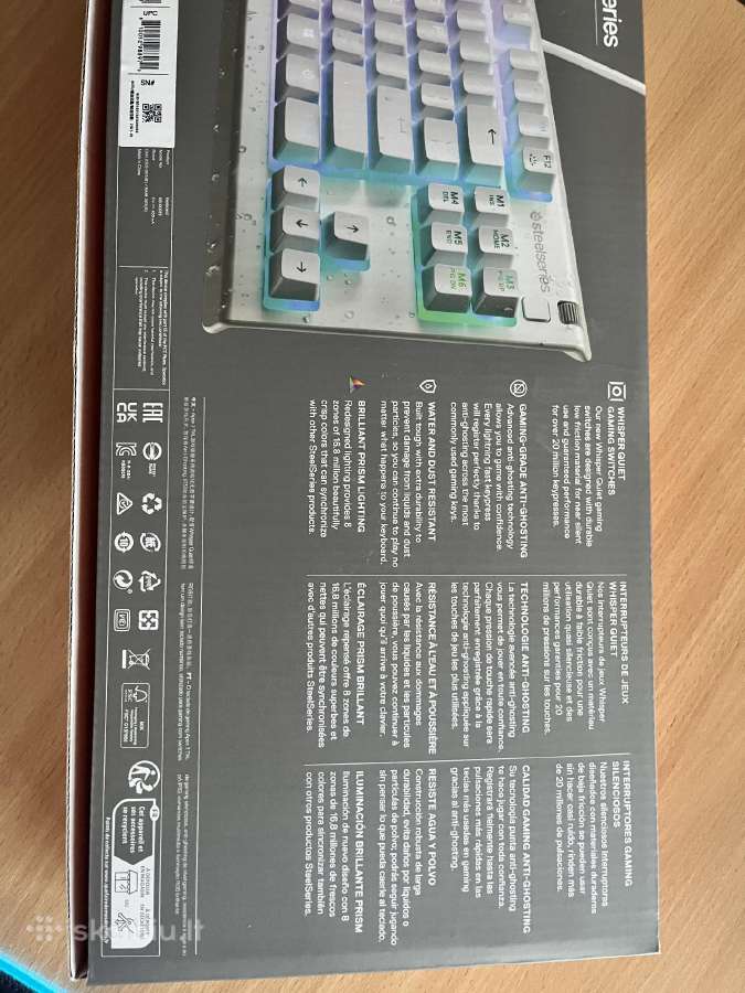 Žaidimų klaviatūra Steelseries Apex 3 Tkl (balta) - nuotraukos Nr. 5