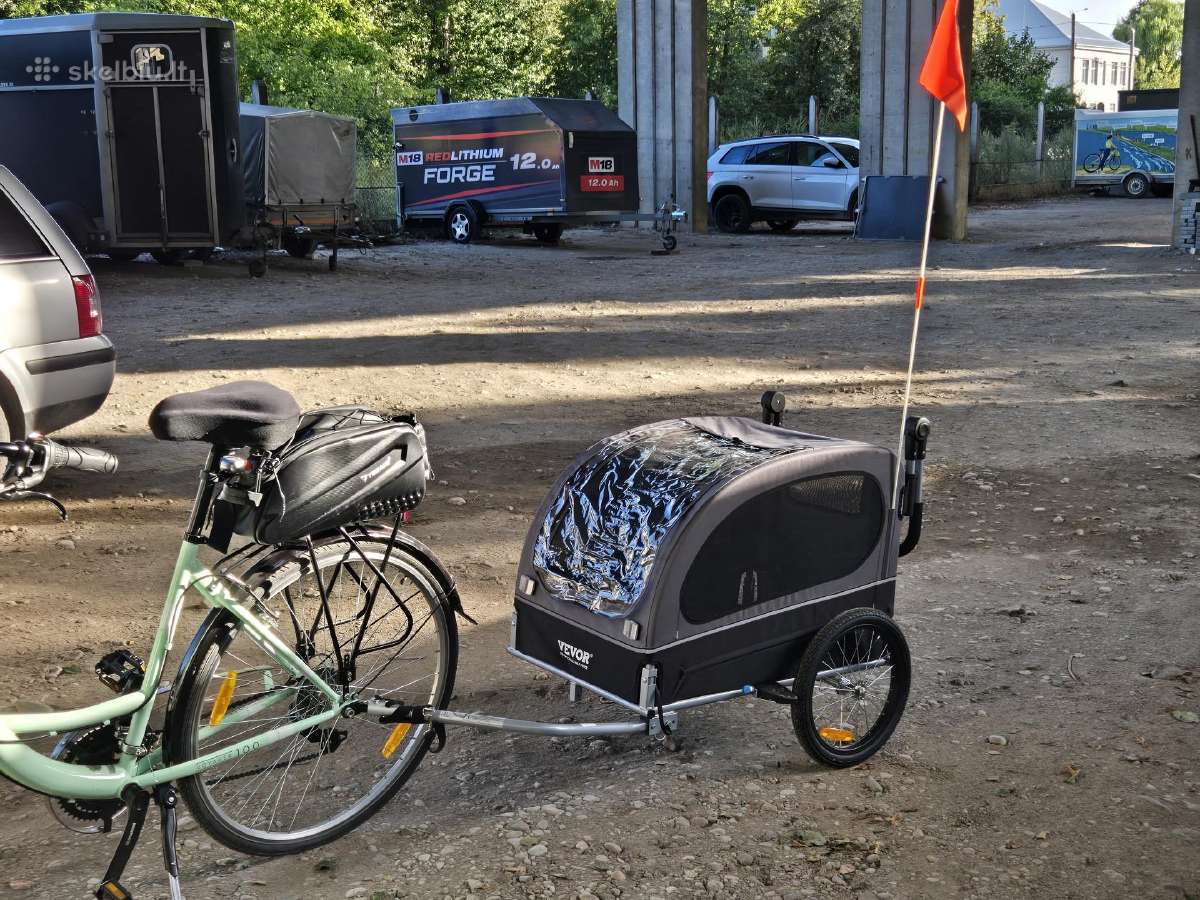 Vevor 2-in-1 dviračio priekaba / vežimėlis šuniui - nuotraukos Nr. 2