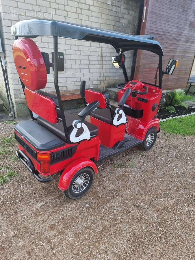 Elektrinis keturatis motoroleris su stogu - nuotraukos Nr. 3