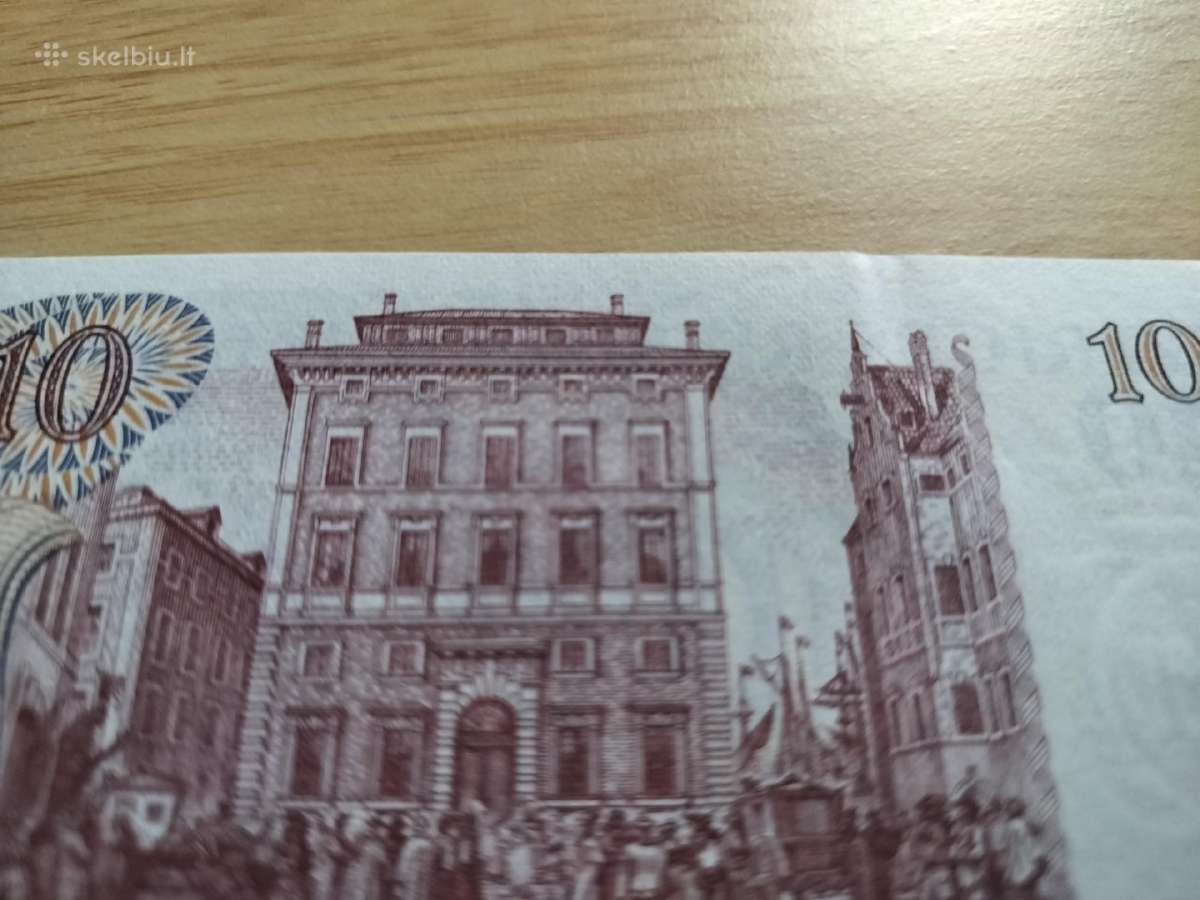 1968 m. 10 Švedijos kronų banknotas Unc - nuotraukos Nr. 3