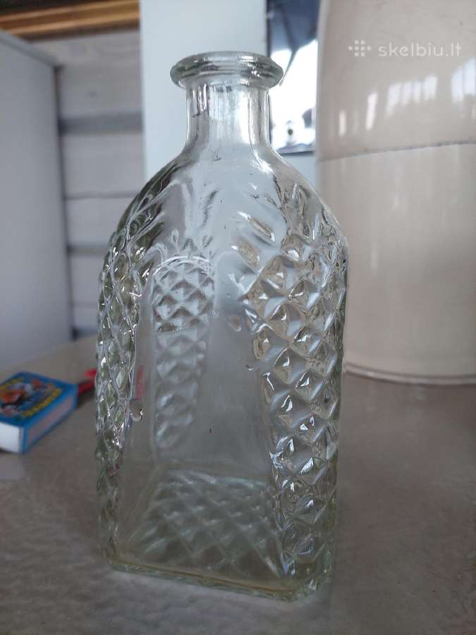 Stiklinis uzbonas/vazelė/grafinas.aukštis 16cm. - nuotraukos Nr. 2