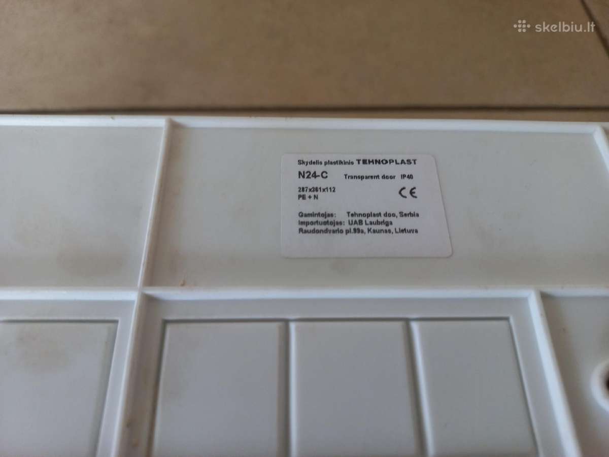 Ip40 24 mod. virštinkinis skydelis su automatais - nuotraukos Nr. 4