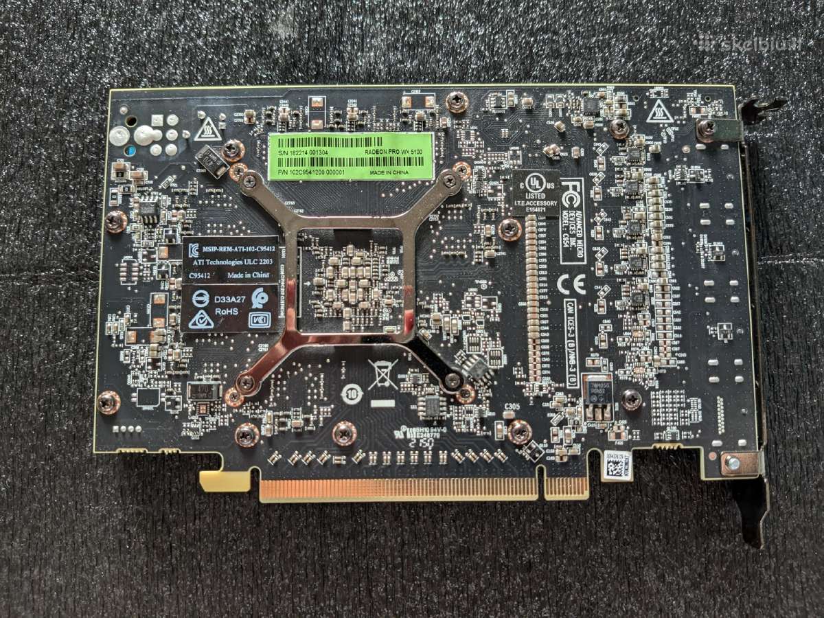 Amd Radeon Pro Wx 5100 8gb Gddr5 Gpu - nuotraukos Nr. 2