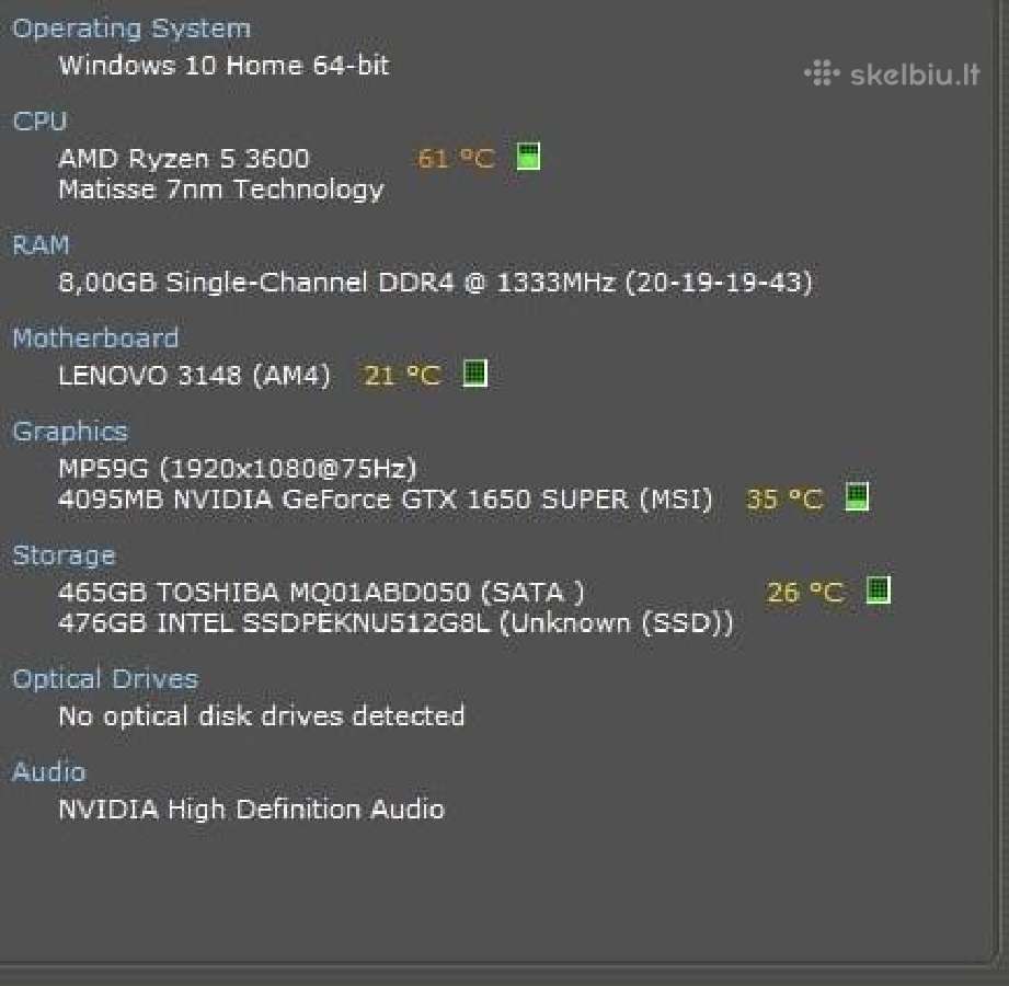 Amd Ryzen 5 3600, Nvidia Geforce Gtx 1650 Super - nuotraukos Nr. 11