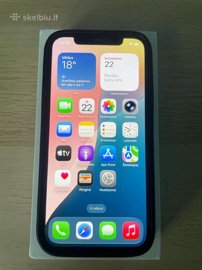 iPhone 12 128gb viskas originalu 81% baterija - nuotraukos Nr. 2