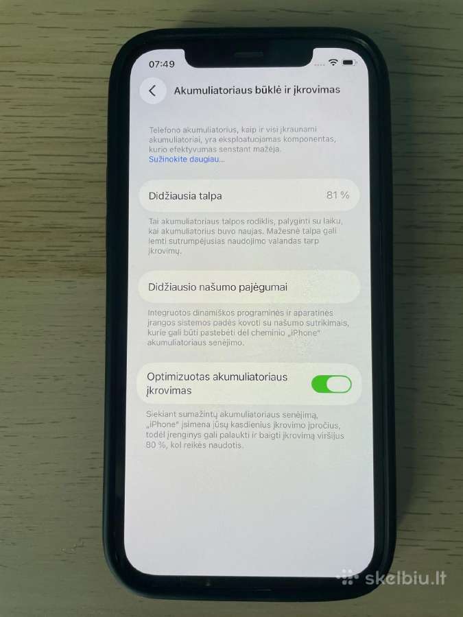 iPhone 12 128gb viskas originalu 81% baterija - nuotraukos Nr. 4