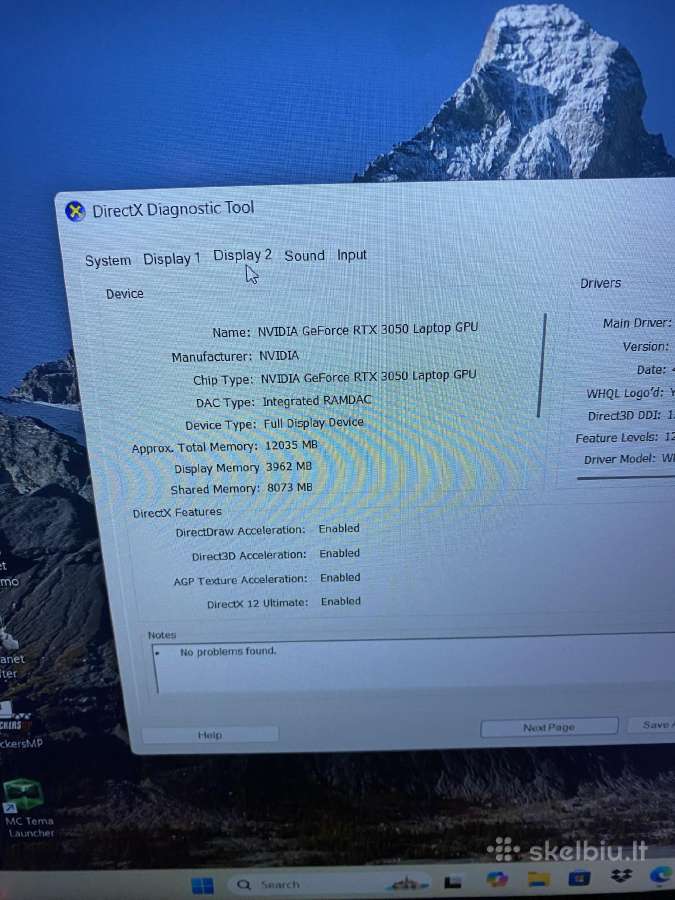 Acer nitro 5 rtx 3050 - nuotraukos Nr. 3