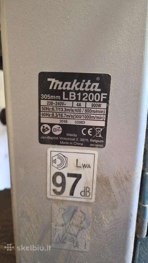 Juostinis pjūklas Makita Lb1200f - nuotraukos Nr. 2