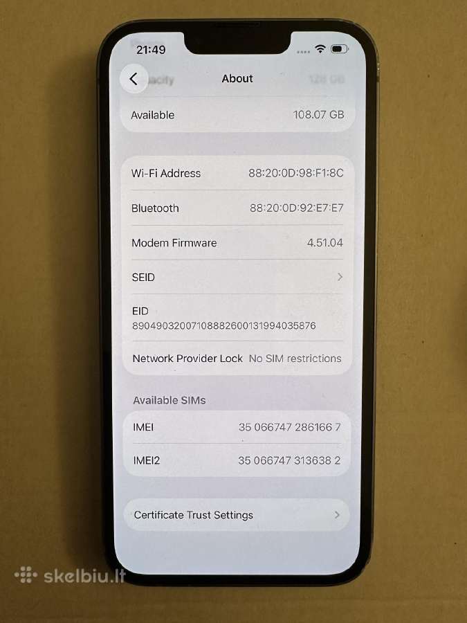 Apple iPhone 14 128gb - nuotraukos Nr. 9