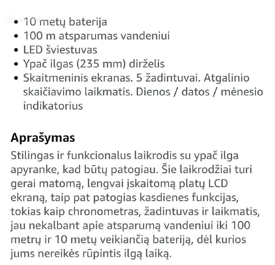 Vyriškas laikrodis Casio Illuminator - nuotraukos Nr. 2