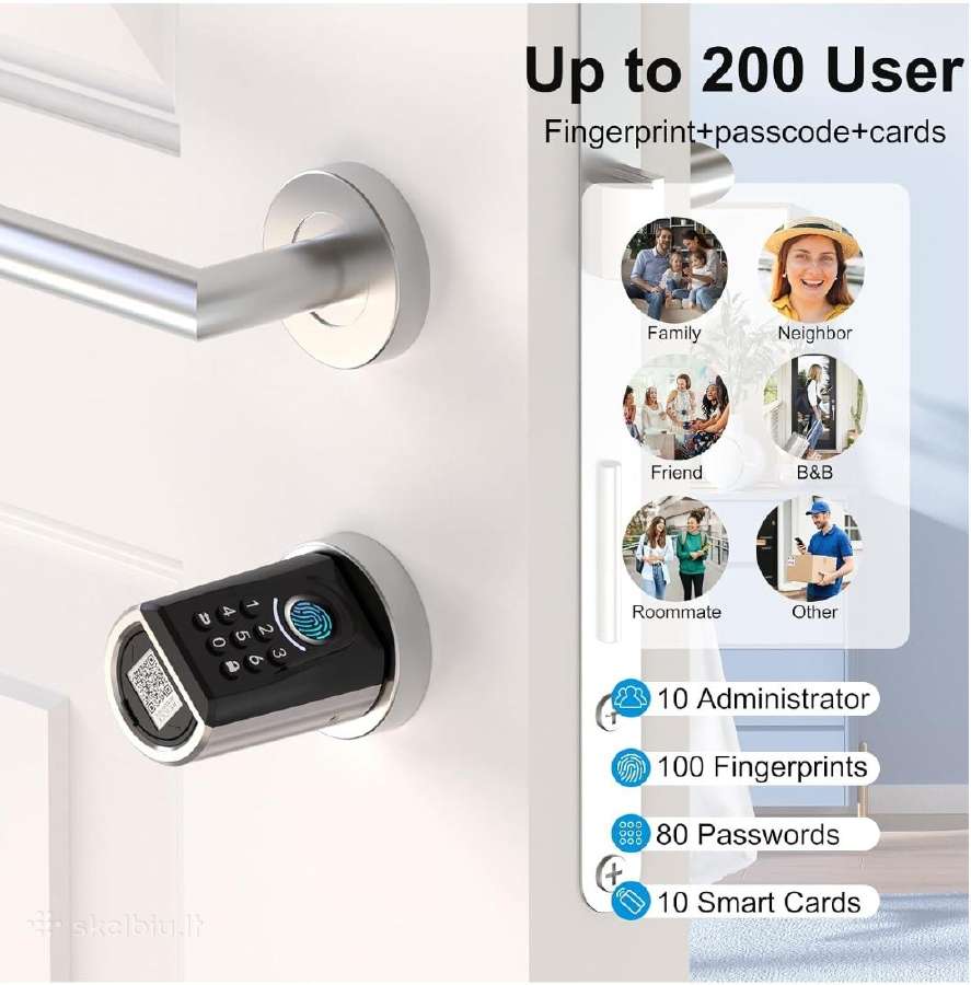 Welock smart lock išmanioji spyna touca51 - nuotraukos Nr. 6