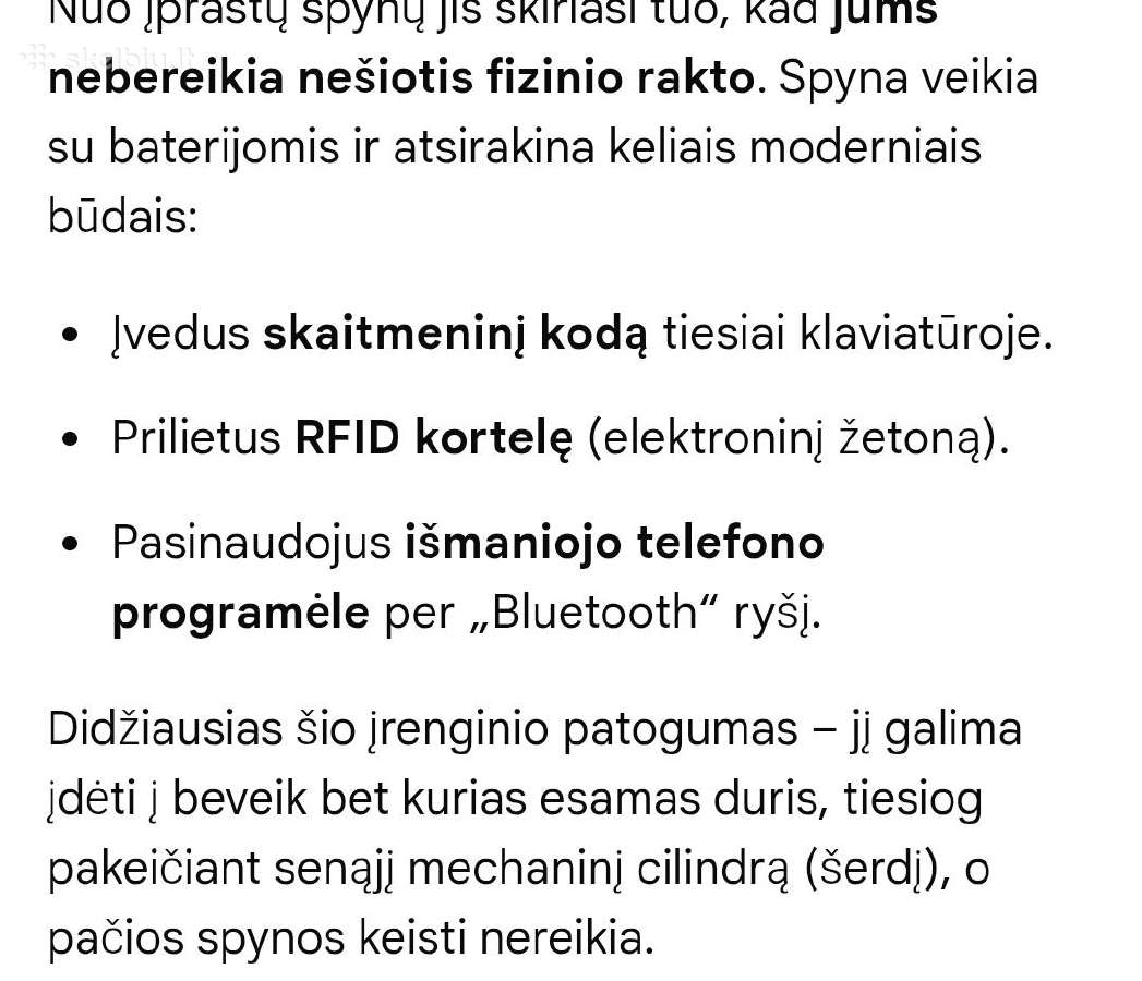 Welock smart lock išmanioji spyna touca51 - nuotraukos Nr. 10