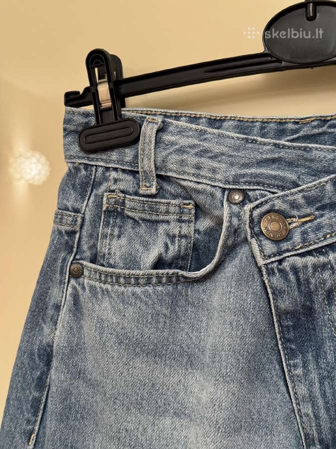 Bershka džinsai susiaustu juosmeniu - nuotraukos Nr. 8