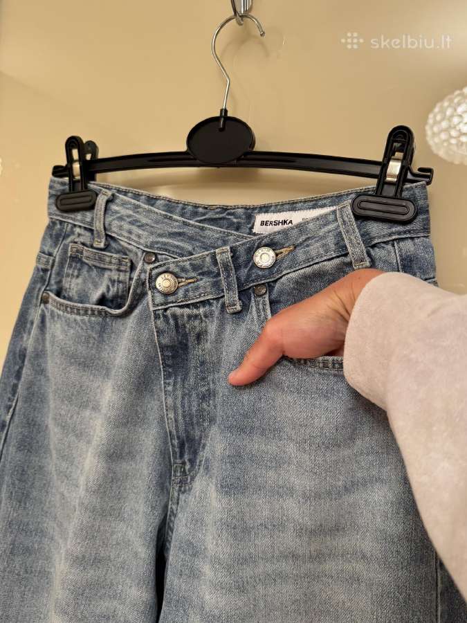 Bershka džinsai susiaustu juosmeniu - nuotraukos Nr. 11