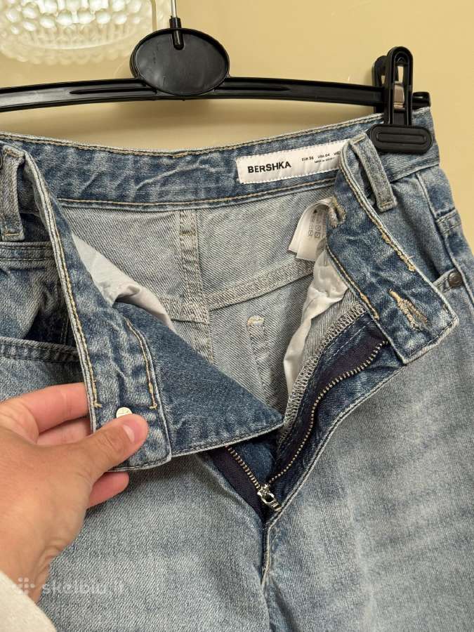 Bershka džinsai susiaustu juosmeniu - nuotraukos Nr. 14